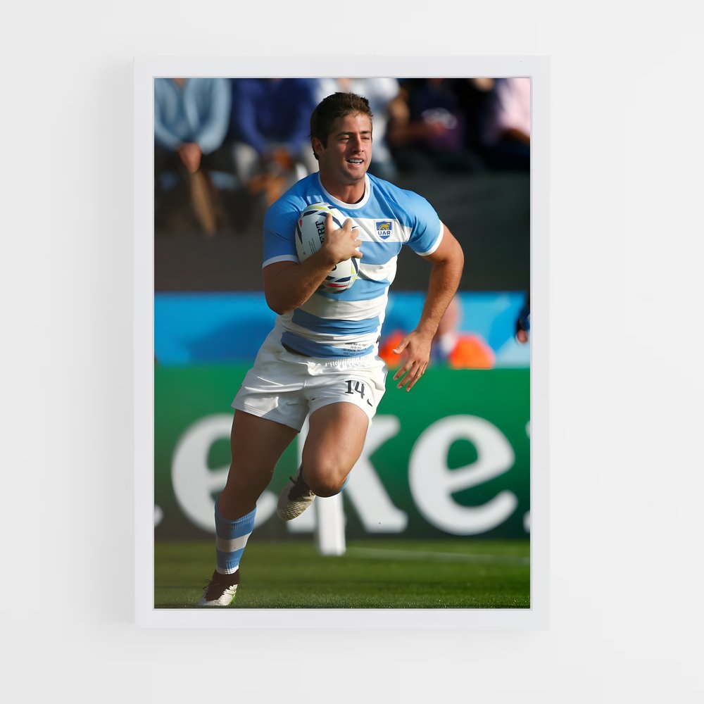 Poster La Course Argentin – affiche Rugby (vue 3)